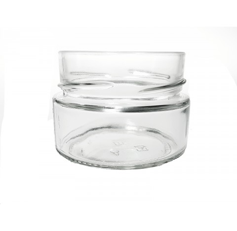 Bocal vaso mio 106 ml en verre blanc bague TO 70, Twist off