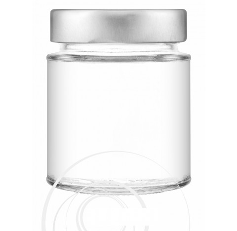 Bocal vaso mio 212 ml en verre blanc bague TO 63 deep, Twist off