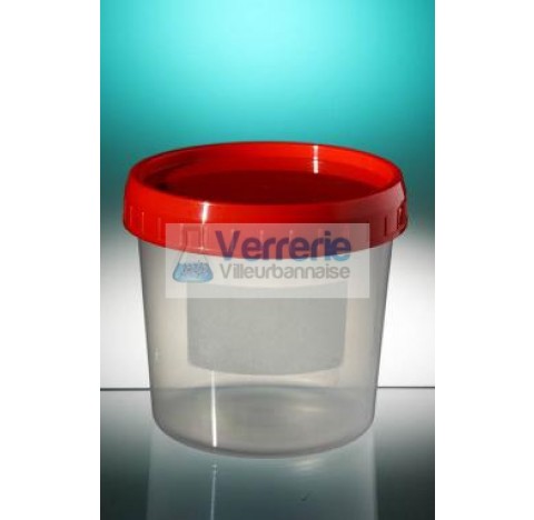 Conical container 200ml PP naturelheight 70 diameter 74and screw cap re