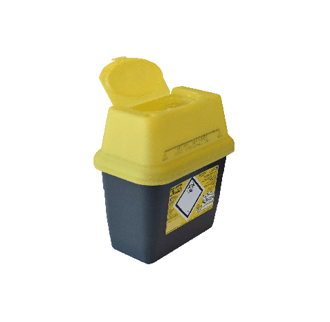Le collecteur de dechets medicaux SHARPSAFE Modele EXCHANGE NF, d'une capacite de 3 litres, est con‡
