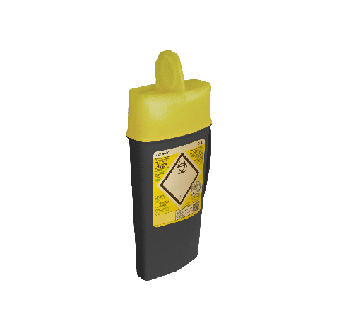 Le collecteur de dechets medicaux SHARPSAFE Modele EXCHANGE NF, d'une capacite de 0,60 litre (600ml)