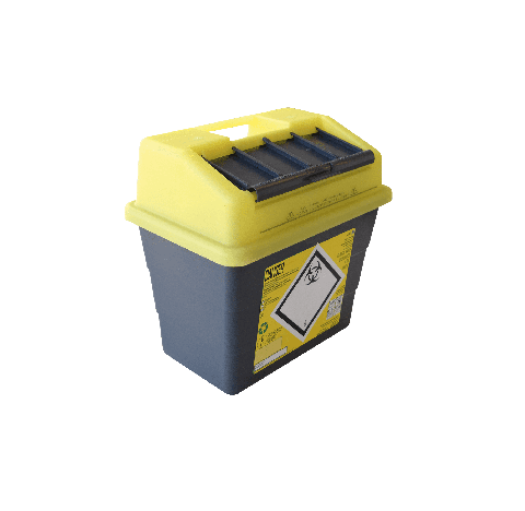 Le collecteur de dechets medicaux SHARPSAFE Modele EXCHANGE NF, d'une capacite de 9 litres, est con‡
