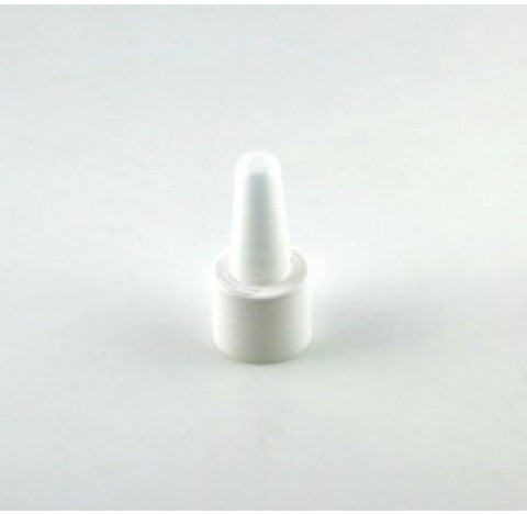 Poussoir nasal DIN 18 blanc capsule transparente montee