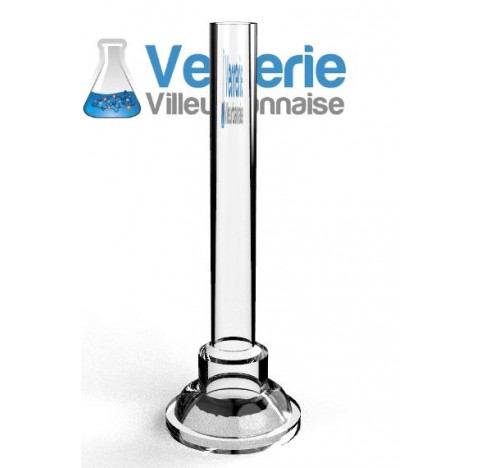 Raccord 29/15 femelle avec tube diametre extérieur 12 mm, en verre borosilicate