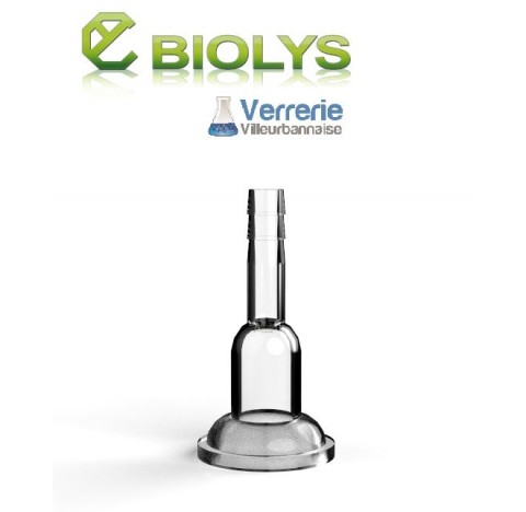Raccord femelle 29/15 olive diametre 10 mm en verre borosilicate
