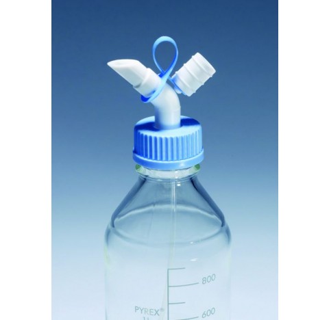 Bec verseur en PTFE avec bouchon a vis GL45