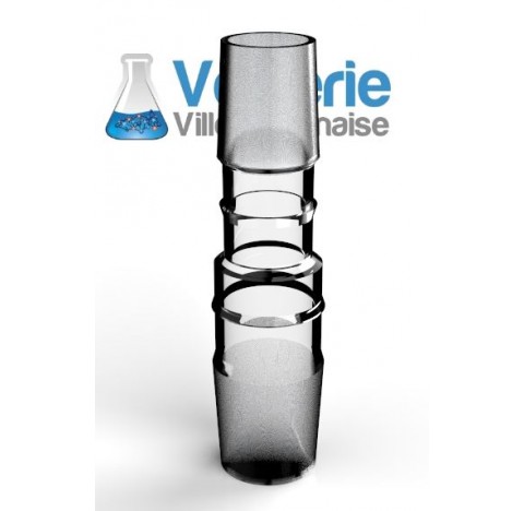 Raccord 34/35 - 29/32 rodaviss male , verre borosilicate