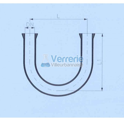 Raccord en U 2x DN 25 RK entraxe 150 mm hauteur 150 mm