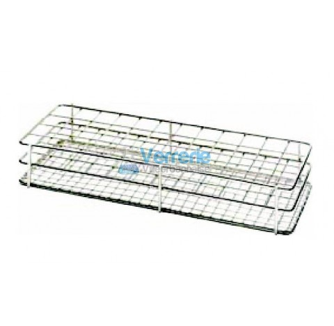 Test tubes rack : 10 x 10mm height : 100 ,compartment size: 18x18mm for test tube diam 16 mm Stainle