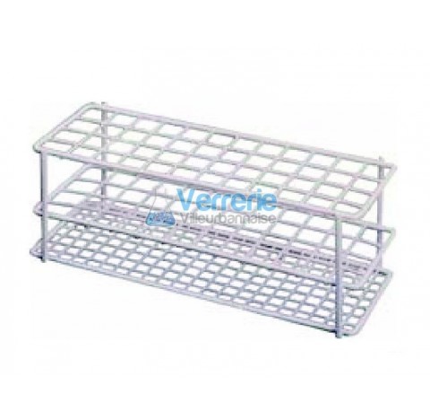 Test tubes rack, compartments :4 x 12 height: 70 mm compartment size 26x26mm for test tube diam 25mm