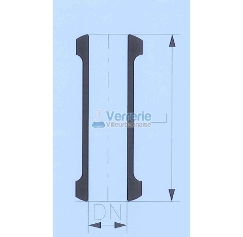 Rallonge ou raccord verre DN 100 KZA/KZA Longueur 100 mm