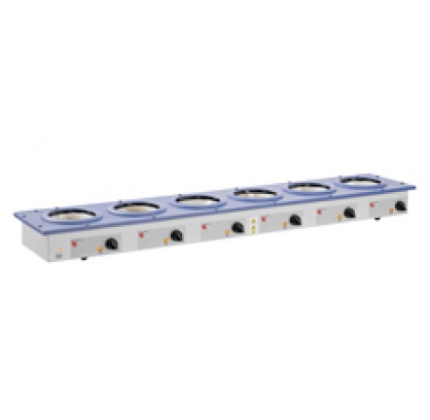 Multi extraction mantles with 6 electromantles 1000 ml  Individual built-in solid state electronic c