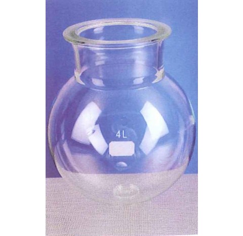 Reactor in glass 20 liters Dn100 with gorge forme Boiling flask borosilicate 3.3 for mixing , and ch