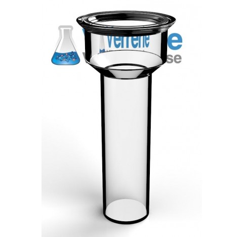Réacteur 2 litres DN150 pour plaque porcelaine de dessicateur diamètre 100 mm