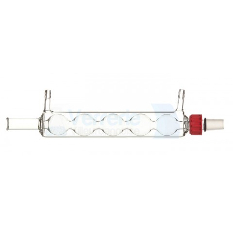 Refrigerant a 5 boules 1 rodage male 29/32 rodaviss olives en verre diametre 10mm longueur utile 250