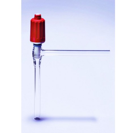 Robinet Rotaflo HP equerre voie 6mm diametre exterieur branches 10mm.<br> En verre borosilciate et c