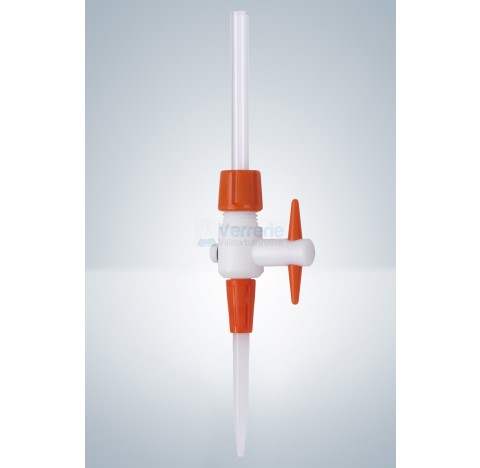 Robinet interchangeable pour burette a tube diametre 8 mm