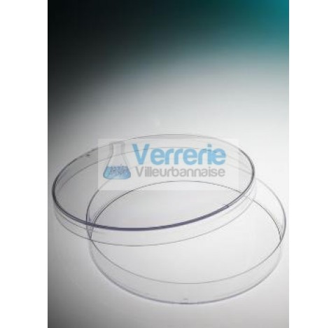 Round petri plate PS naturel 1 vent height 14.2 diameter 90, 33/bag, ASEPTIC