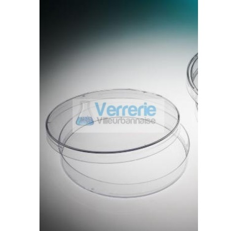 Round petri plate PS naturel 3 vents height 14.2 diameter 90, 33/bag, ASEPTIC