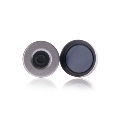 Scellage a sertir en aluminium avec septa PTFE/butyle gris moule pour fiole a espace de tete, taille