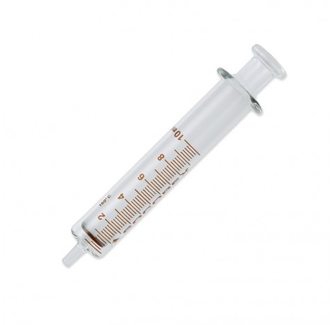 Seringue 5 ml tout en verre Luer lock Dosys 155 sterilisable jusqu'a 200 degre en 2 parties avec emb