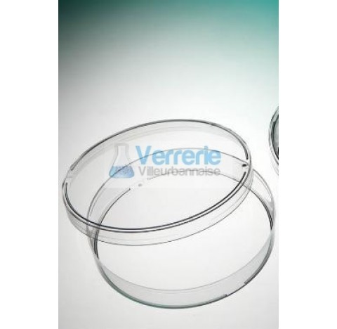 Round petri plate PS naturel 3 vents height 16.2 diameter 90, 28/bag, ASEPTIC