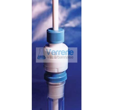 PTFE Stirrer Guides, Universal (V7), B Length Cone Shaft 16, Cone 45/40, Ht 110, Guide diam 55