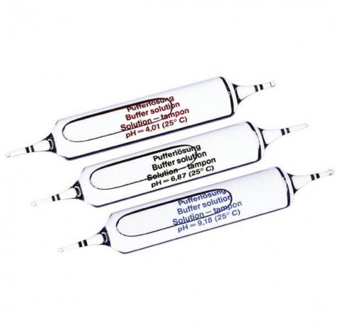 kit de calibration initial pour Electrode WTW pH IDS. Set avec 3mpoules, pH 4.01, pH 6.86, pH 9.18SC