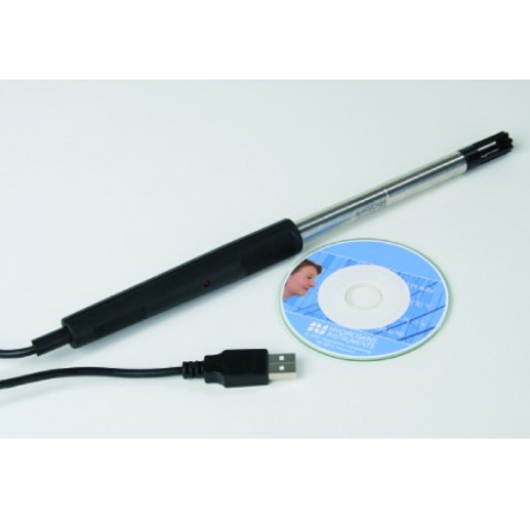 Sonde d'humidite et temperature avec USB diam 12 long 125 mm ,gamme de mesure : -40 a 80 degre 0,01K