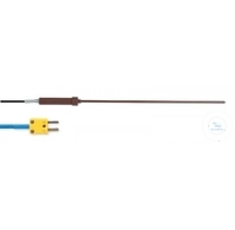 Direct contact temperature sensor SS400, K-type, 380 mm sensor length, with plug