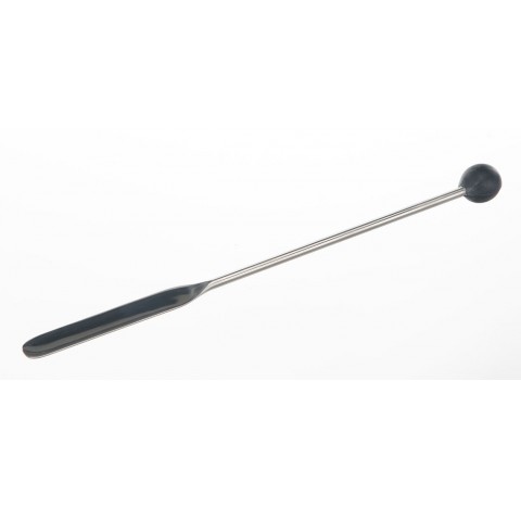 Spatulas with knob total length 150 mm spatulas dimensions LxW : 60x9 mm , diameter 4 mm ,stainless 