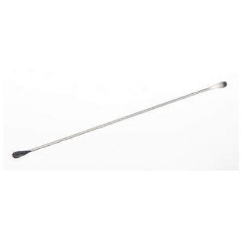 Double spatula, round , bent total length 150 mm spatulas dimensions LxW : 15x7 mm , diameter 2,5 mm