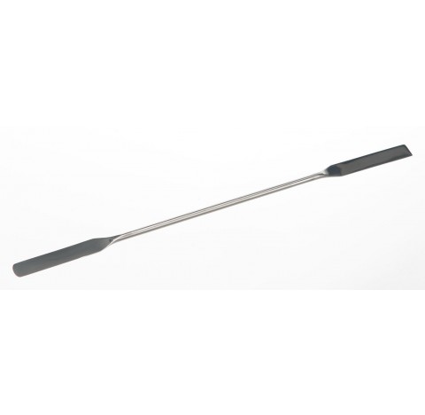 Double spatulas, flexible Total length 300 mm spatulas dimensions LxW : 65x22 mm , diameter 6 mm ,st