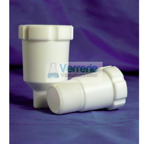 Process Chemistry, Pure PTFE, Standard Taper Joint Fitting NPT Thread 1 1/2, Cone Taper 45/-, 80x61m