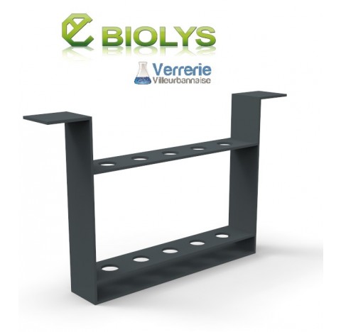 Support en plexyglass gris pour 5 viscosimètres Noury