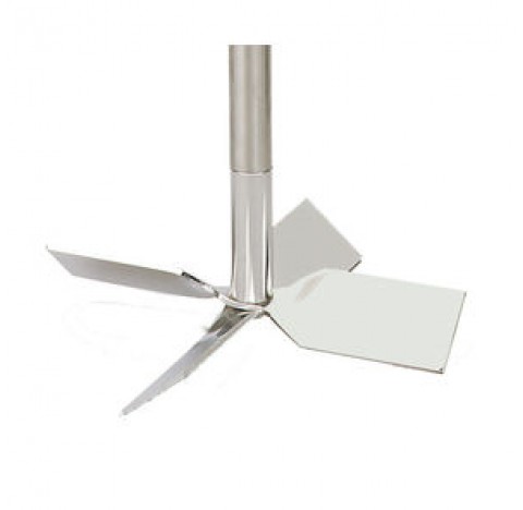Propeller stirrer, 4 fixed blades length 300 mm diameter blades 50 mm ,stem diameter 8 mm , to mix m
