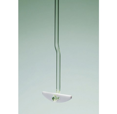 Tige d'agitation diametre rectifie 10 mm longueur 1000 mm pour fixation de pale PTFE (vendu sans pal