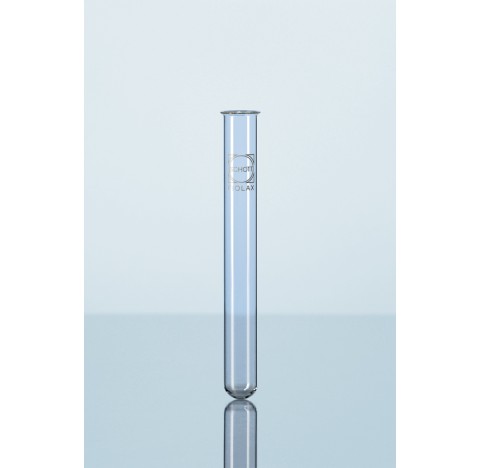 FIOLAX test tube with beaded rim, 8 x 70 mm, 2 ml packing of 100