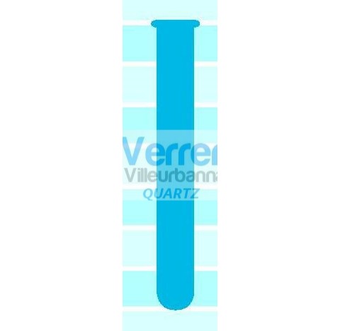Tubes a essai quartz selon la norme DIN 12 445, LUMIERE RAND perlees dimensions : 8 x 70 mm haute te