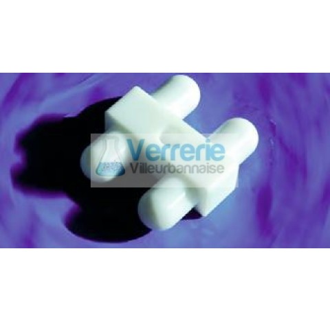 PTFE Stirrer Bar, Turbo Block dimensions: 80 x 30 x 25mm