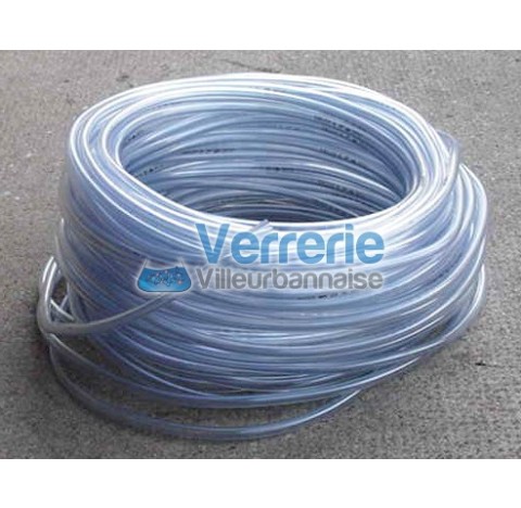 Hosepipe Tubclair internal diameter 2 O.D. 5 mm Azure transparent hosepipe, flexible PVC, Temp Range