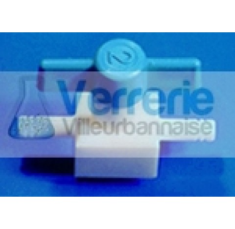 PTFE Valve, Straight Through, Push Fit Arm diam 11mm, Bore 5