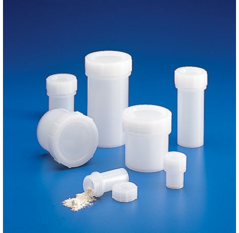 Screw cap container capacity 5 ml OD 21 mm ID 17,6 mm height 35,7 mm thickness 1,7 mm weight 11g