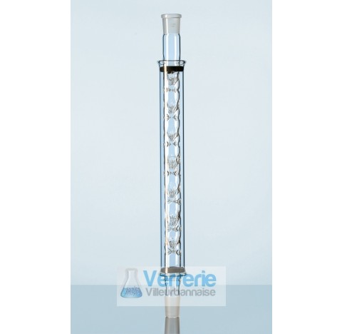 Duran Vigreux columns, with glass jacket, with 2 NS 29/32, usable length 300 mm total length 450 mm