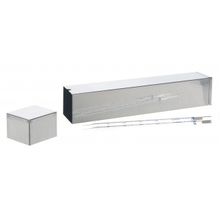Pipette box ,square 70x70mm total length 340mm internal length 332mm with lid ,stainless steel