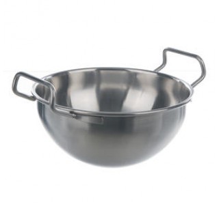 Bowl with handles 2,7 liters Up internal diameter 220 mm internal height 120 mm ,Stainless steel