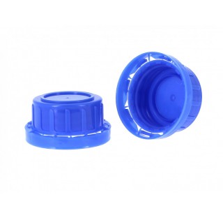 Bouchon inviolable en polypropylene filetage 32DIN-W , bleu, CG 0678, auto-jointant