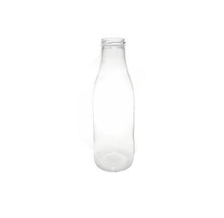Bouteille 1000 ml en verre blanc bague TO 48, bouteille fraicheur 1 litre en verre blanc, Twist off