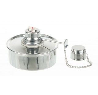 Alcohol burner diameter 85 m height 65 mm 150 ml ,stainless steel