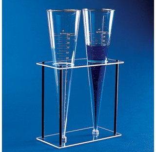 Sedimentation cone Imhoff 1 liter graduation 0,1 / 0,5 / 1 / 2 / 50 ml to level 2 /10 / 40 /100 / 10